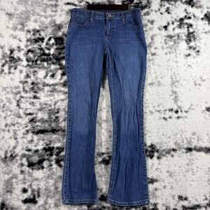 Q-Baby Wrangler Jeans‎ Womens Size 7/8x32 Medium Wash Bootcut Stretch Comfort